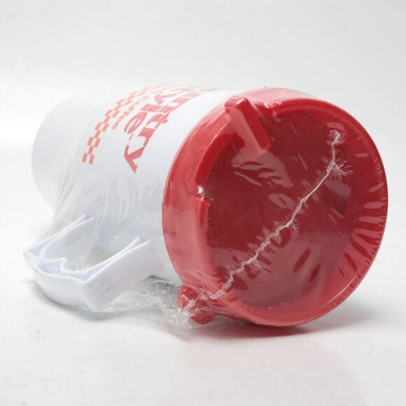 Vintage Country Style Superb Coffee Travel Mug Red White 90s Traveler Auto Mug - Picture 4 of 8